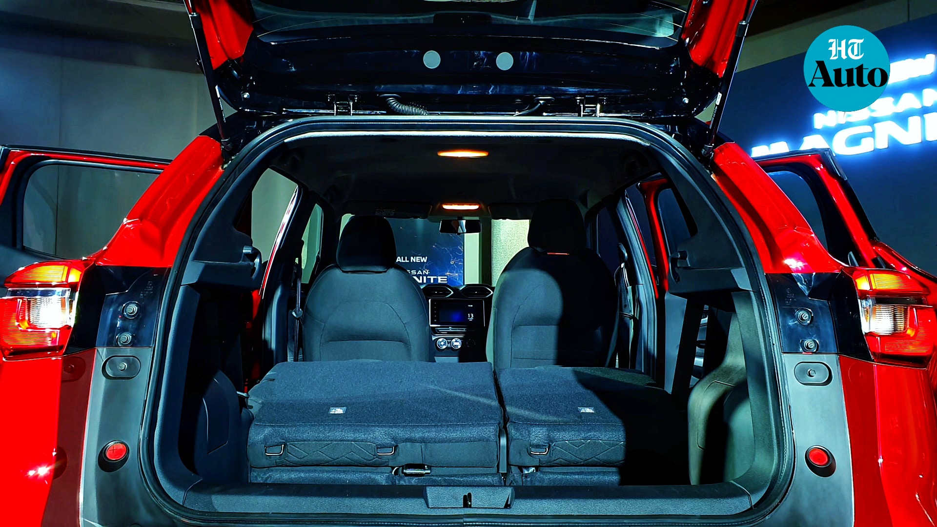 The rear seats of Magnite split fold for additional luggage space.