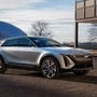The new Cadillac Lyriq, one of the electric vehicles that General Motors said that its Spring Hill, Tennessee, factory will begin to produce. (via REUTERS)