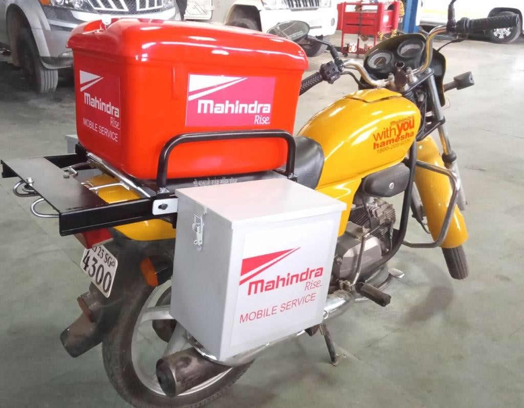 Mobile two-wheeler service units can cater to needs in urban and semi-urban areas.