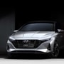 2020ヒュンダイi20のデザインスケッチの代表的なイメージ。