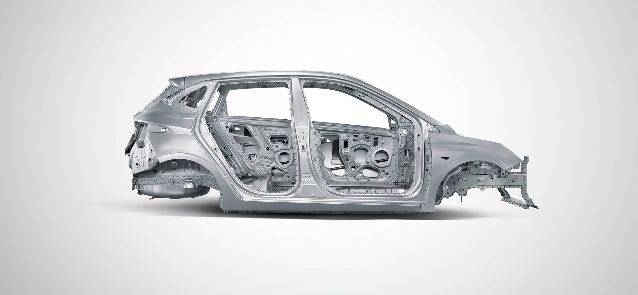 The shell of the upcoming Hyundai i20.