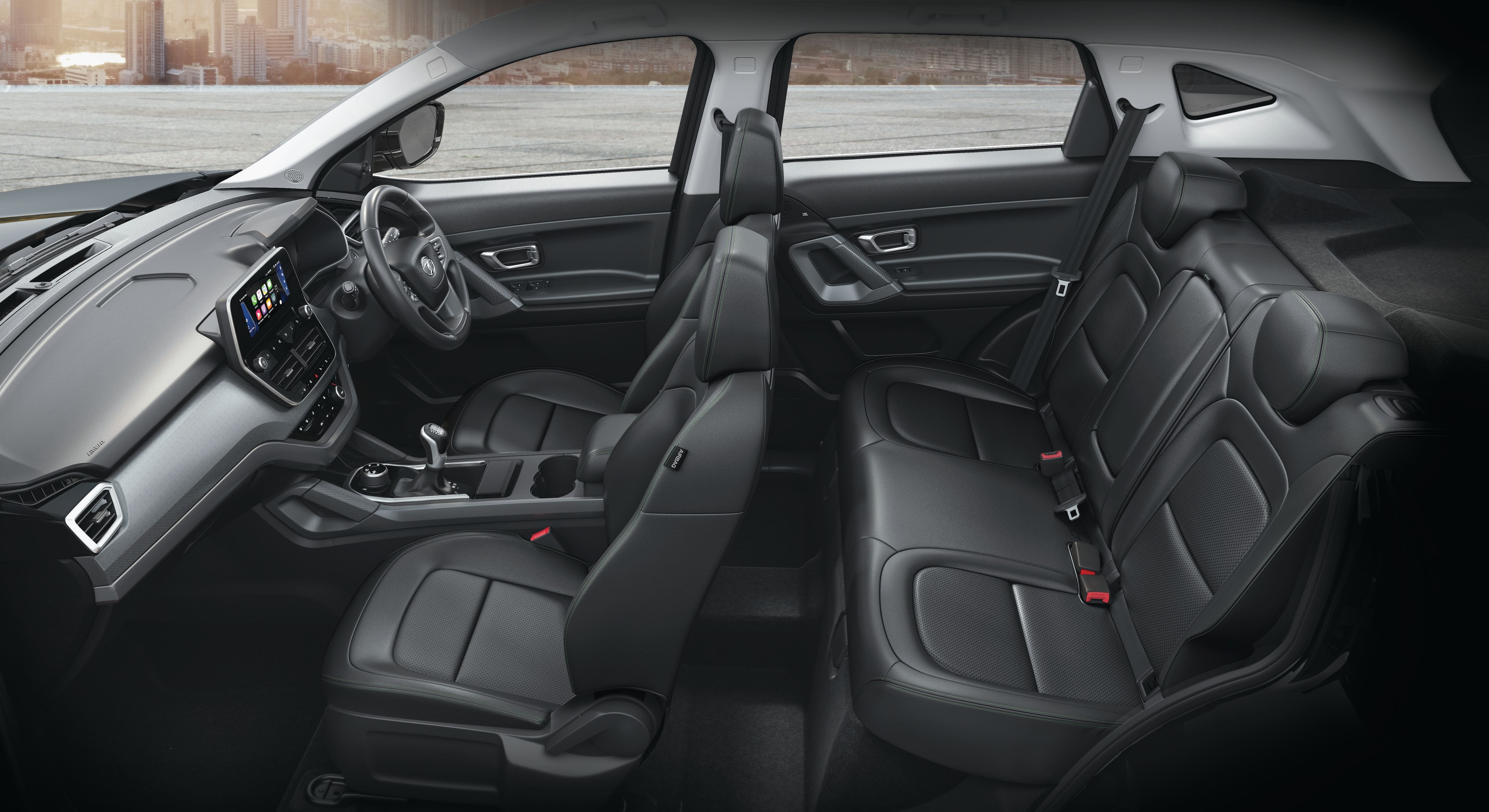 A view of the cabin space in the Tata Harrier CAMO edition.