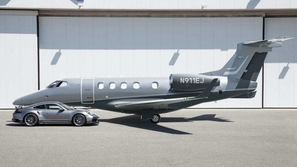 Porsche and Embraer have tied up for a limited-edition offer in which one can buy a Phenom 300E private jet and get a matching Porsche 911 Turbo S to go with it.