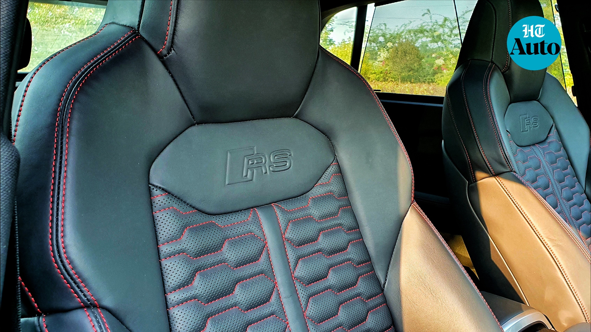 The sports seats inside this Audi RS Q8 adds to the racing charm of the Audi RS Q8. (HT Auto/Sabyasachi Dasgupta)