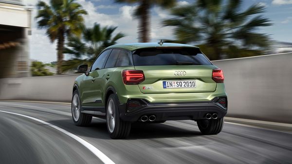 Rear profile of Audi SQ2 Rear profile of Audi SQ2