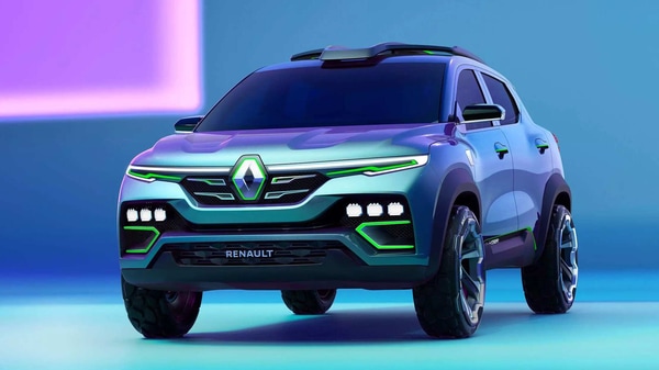 Renault revealed the first glimpse of its upcoming Kiger SUV for India on Wednesday.