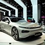 XPeng's electric vehicle P7 on show during the Shanghai auto show. (File photo) (REUTERS)