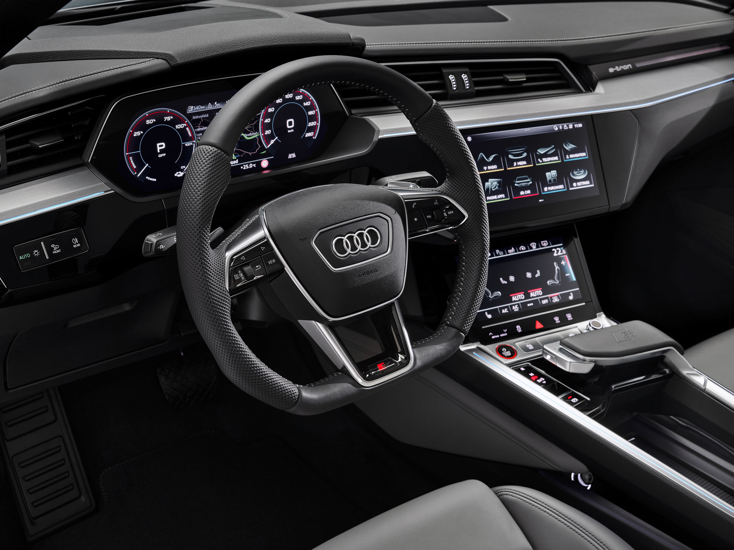 Audi e-tron's new steering wheel