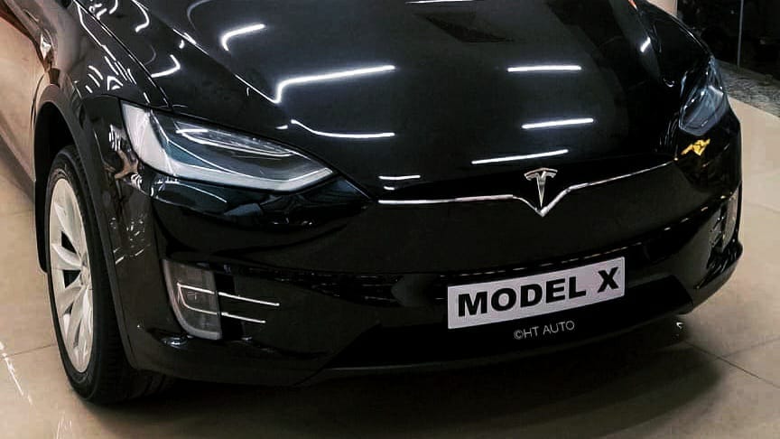 Tesla Model X in Kathmandu, Nepal. (HT Auto/ Deepika Agrawal)