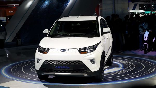 Mahindra eKUV100 at Mahindra 's stall during the Auto Expo 2020 in Greater Noida. (File Photo)