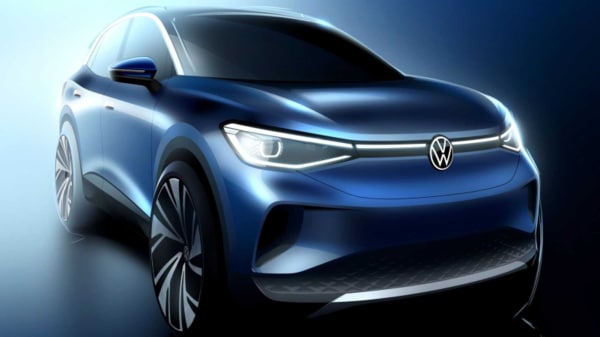 Representational image of VW ID.4 electric crossover concept teaser