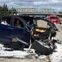 Representational photo of a Tesla electric SUV crashed into a barrier on US Highway 101 in Mountain View, California. (REUTERS)
