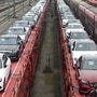New Mercedes-Benz automobiles are transported on railway wagons near the Mercedes-Benz AG reopened assembly line, operated by Daimler AG, in Sindelfingen, Germany, on Thursday, April 30, 2020. Daimler AG said sales and operating profit slumped in the first quarter as the maker of Mercedes-Benz luxury cars was laid low by the coronavirus. Photographer: Michaela Handrek-Rehle/Bloomberg (Bloomberg)