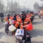 Bike rally held in Jammu and Kashmir to create awareness about traffic rules. (Photo courtesy: Twitter)