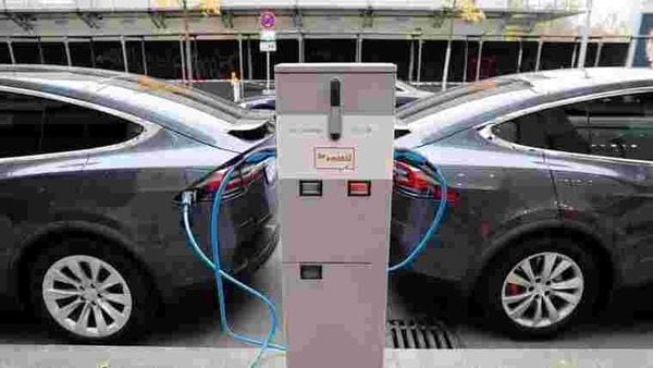 File photo of electric vehicles charging used for representational purpose only. (REUTERS)