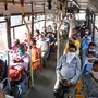 Passengers seen sitting next to each other in a bus (File photo used for representational purpose only)