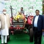 Union Minister for Road Transport & Highways and Micro, Small & Medium Enterprises Nitin Gadkari and the Union Minister for Petroleum & Natural Gas and Steel Dharmendra Pradhan launches India's first CNG tractor, in New Delhi.