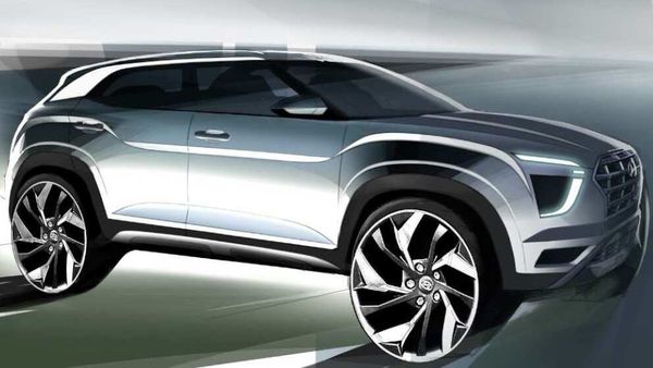 Representational image of 2020 Hyundai Creta design sketch ...