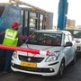 Vehicles at the Kherki-Daula toll plaza on the first day of the implementation of the FASTag toll system, in Gurugram. (File photo) (PTI)
