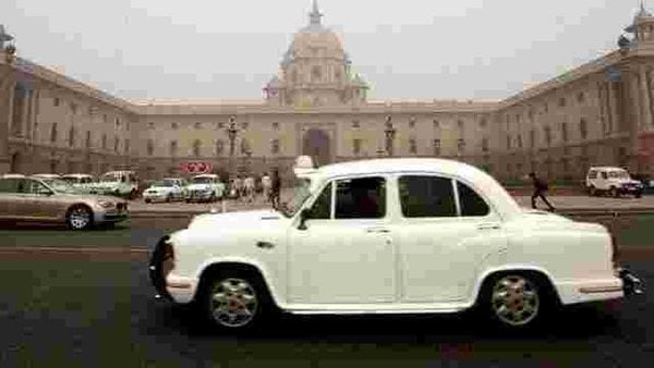 An-ambassador-car-drives-past-the-country-s-seat-of-power-South-Block-built-by-the-British-in-New-Delhi-AP-Photo-Manish-Swarup