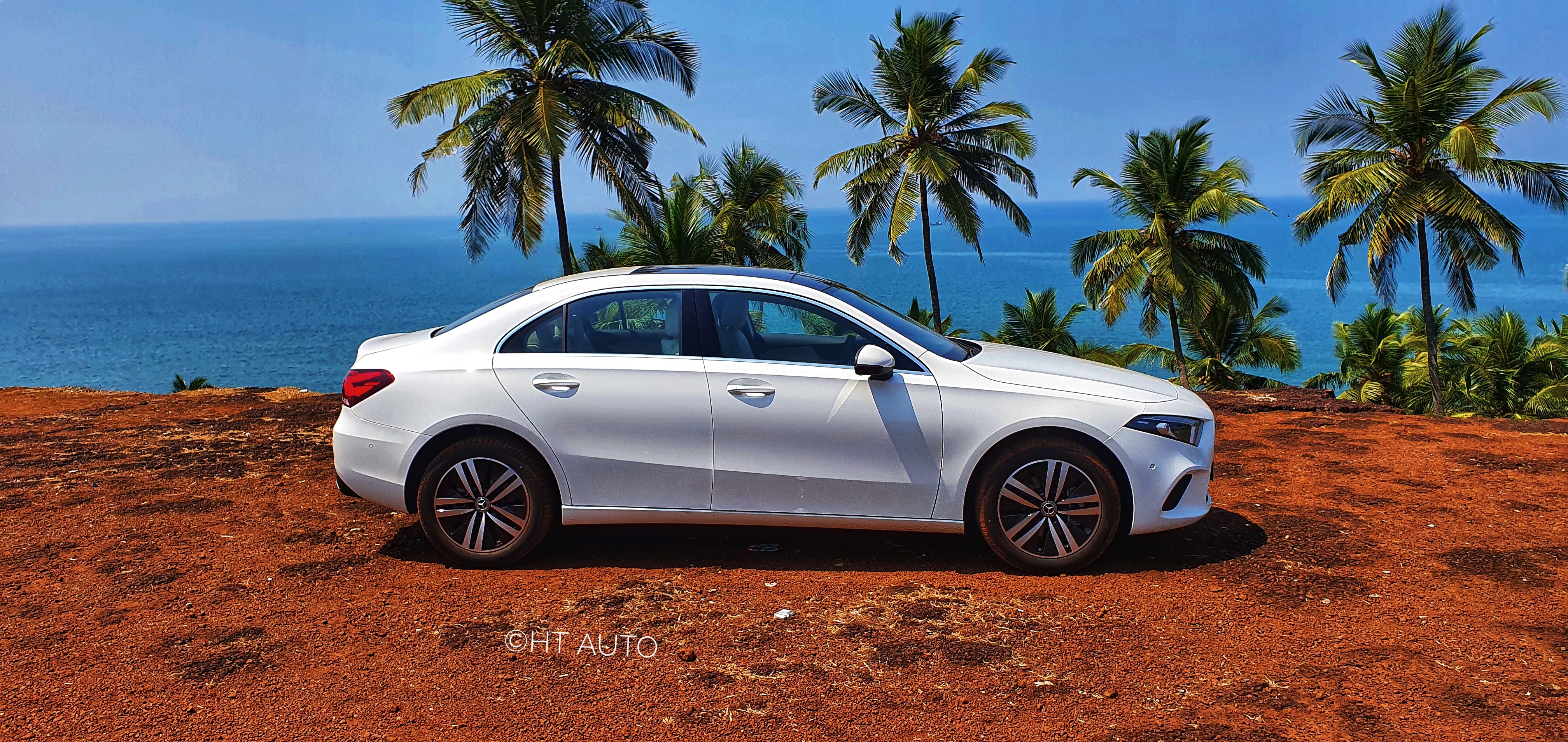 The A-Class Limousine has a generous wheelbase but does it translate into generous legspace for rear-seat passengers? (HT Auto/Sabyasachi Dasgupta)