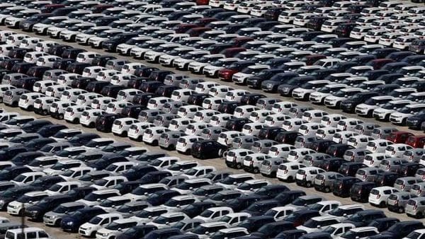 FILE PHOTO: Cars are seen parked at Maruti Suzuki's plant at Manesar, (REUTERS)
