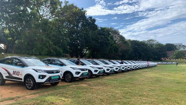 Tata Nexon EVs which will now be a part of Kerala's Motor Vehicle Department.