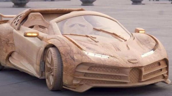 Bugatti Chiron-based Centodieci is rare. But wooden Centodieci may be