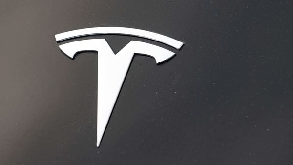 File photo of Tesla logo (AP)