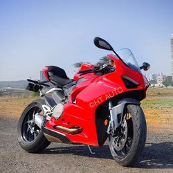 The Ducati Panigale V2 gets the basic design, architecture and size of the Panigale V4. (Image Credits: HT Auto/Prashant Singh)