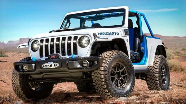 Jeep Magneto SUV, the electric Wrangler with 6-speed gearbox, unveiled | HT  Auto