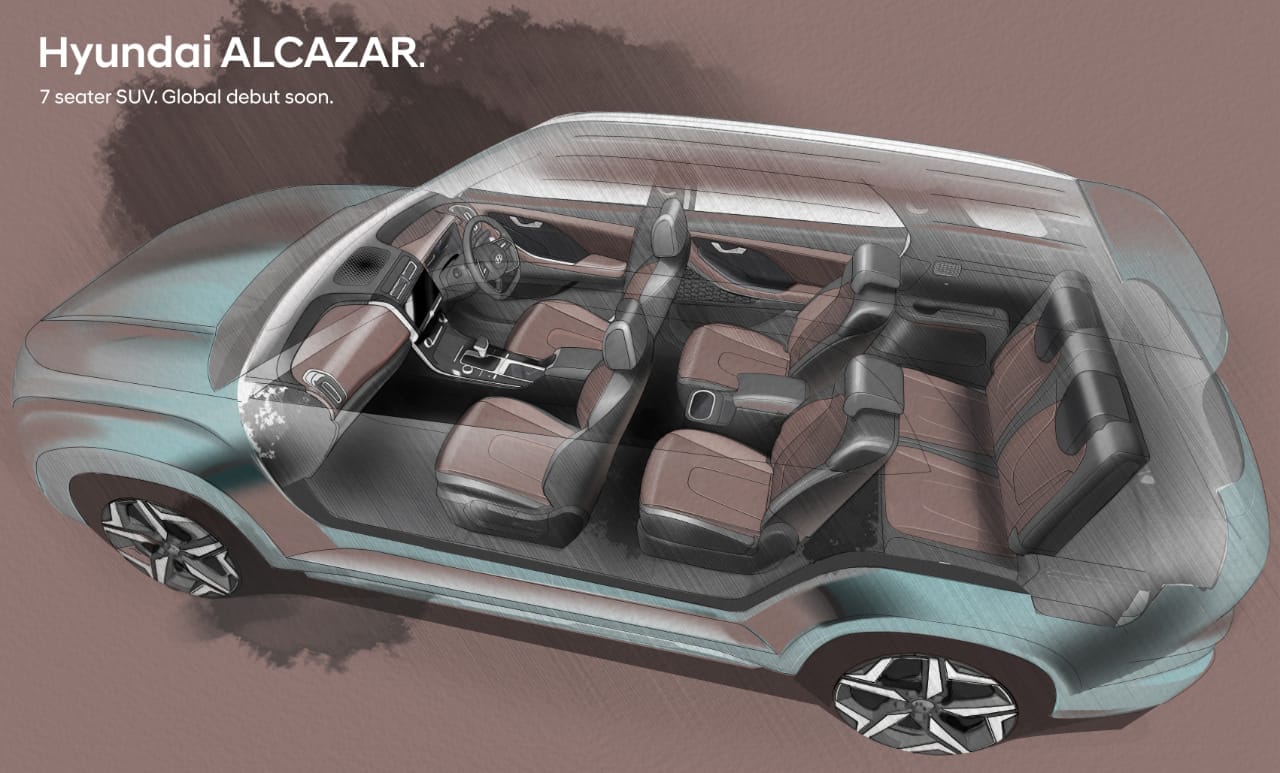 Hyundai Alcazar promises a comfortable and premium cabin.