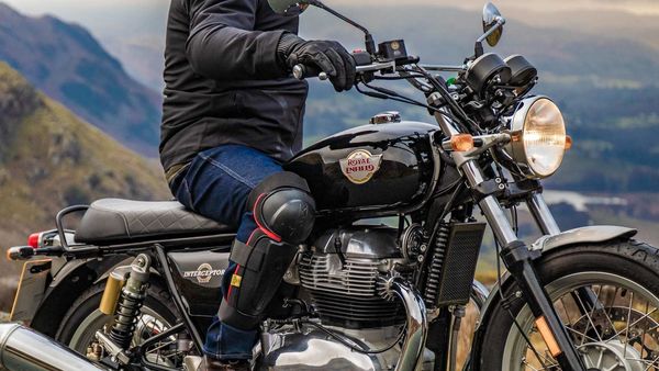 Royal Enfield's new CE-certified external knee-guard is called Conqueror.