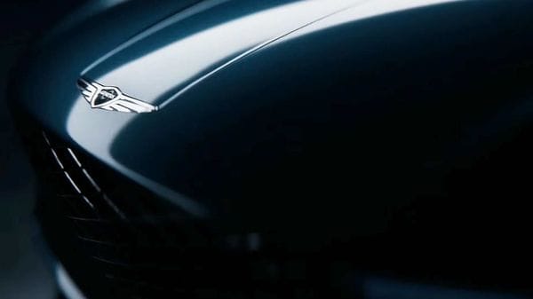 Screengrab from the teaser video of a new electric coupe concept from Genesis.