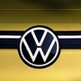 A VW logo is seen on a new Volkswagen ID.4 SUV electric vehicle. (File photo)