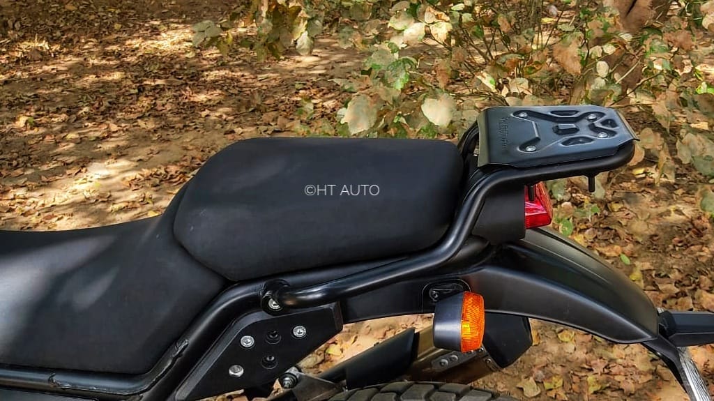 The new rear luggage rack is lowered and sits comparatively more in line with the pillion seat. (Image Credits: HT Auto/Prashant Singh)