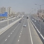 A view of the Delhi-Meerut Expressway (DME) which has been opened to the public, at Dasna in Ghaziabad.