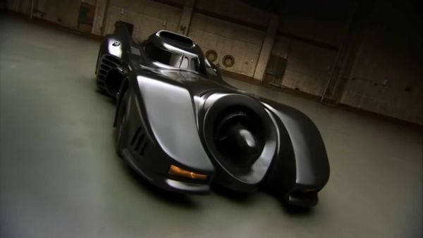 This 1989 Batmobile replica is built around a 1965 Ford Mustang