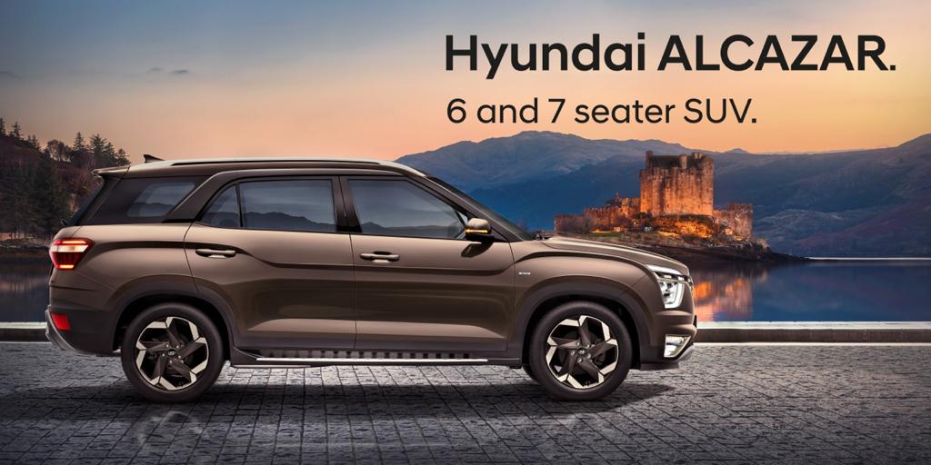 Hyundai claims Alcazar has the largest wheelbase in its segment, crucial for having leg-space for passengers in middle and last row.