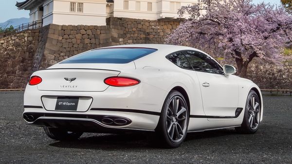 The 22-inch wheels on the Continental GT lend it a sporty appeal.