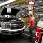 Ford employees seen working on a F150 pick-up truck at the assembly line at Ford's Dearborn Truck Plant in Michigan. (File Photo) (REUTERS)