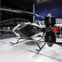 The Xpeng Inc. Heitech flying vehicle at the Auto Shanghai 2021 show.