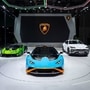Automobili Lamborghini has unveiled these three cars, including the track-only hyper car Essenza SCV12, street-legal Huracan STO and Huracan Fluo Capsule.