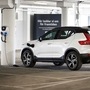 Volvo car being charged