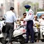 Traffic police at work in Punjab. 