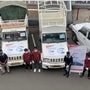 Mahindra's Bolero SUVs decked up as Oxygen on Wheels to tackle crisis in Maharashtra. (Photo courtesy: Twitter/@anandmahindra)