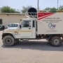 A Mahindra Bolero pickup truck decked up as Oxygen on Wheels. (Photo courtesy: Twitter/@anandmahindra)