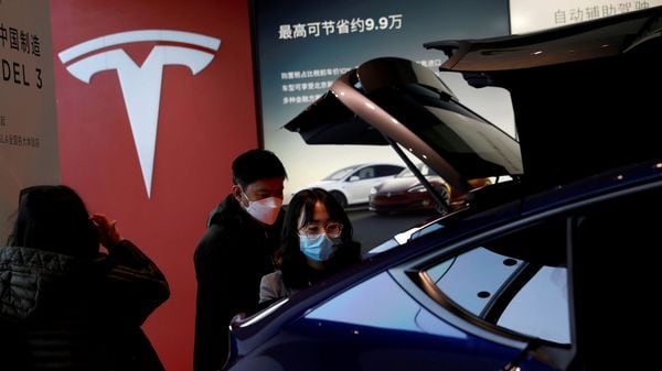 Tesla decided to develop a database that Tesla owners would be able to use to access data generated by their electric cars, the first move by any carmaker in China. (File photo) (Reuters)