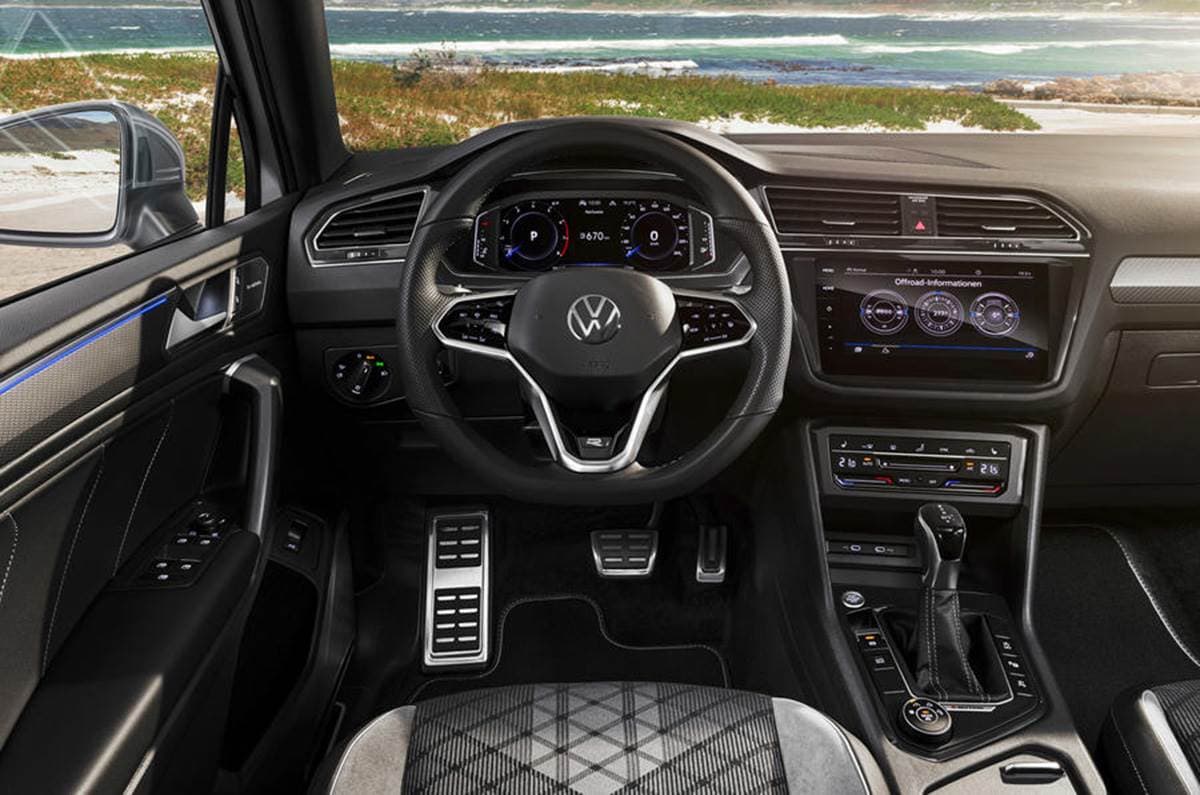 Inside, the new VW Tiguan Allspace gets a reworked audio system from Harman Kardon.