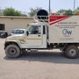 A Mahindra Bolero pickup truck decked up as Oxygen on Wheels. (Photo courtesy: Twitter/@anandmahindra)